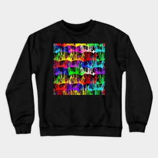 Splatter effect, Brush strokes, neon colors Crewneck Sweatshirt